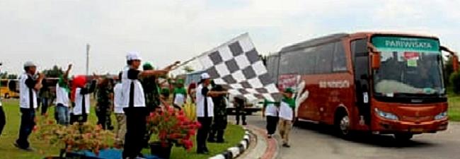 Horeeee... 1.000 Orang Diberangkkatkan Ke Medan, Mudik Gratis PTPN V